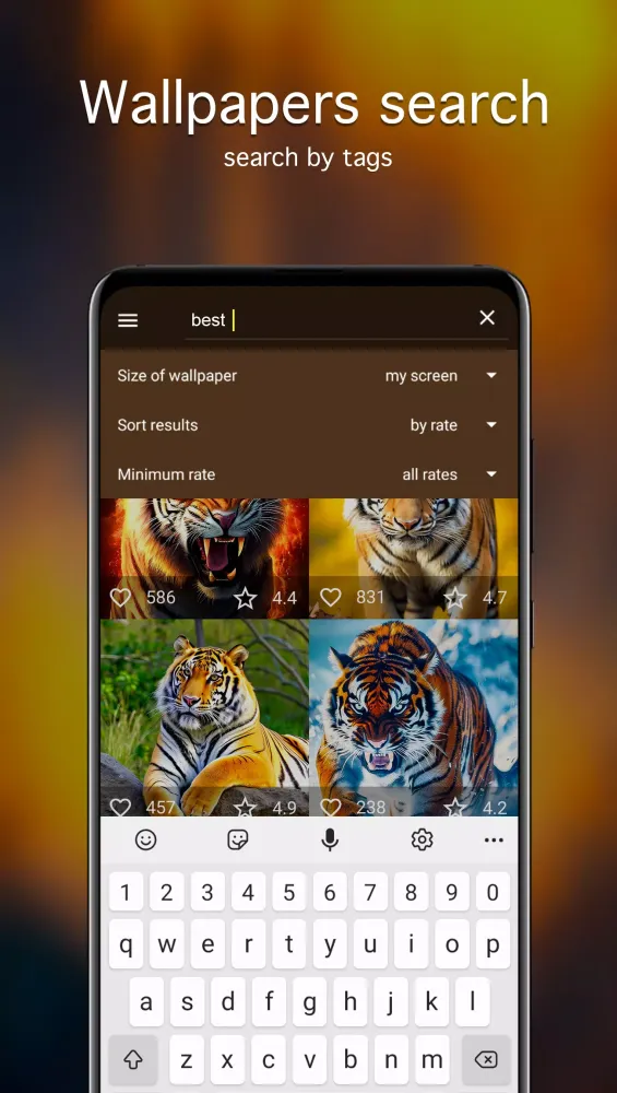 Tangkapan layar Tiger Wallpapers 4K