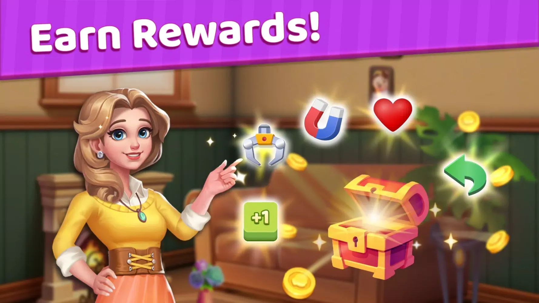 Capturas de tela do Tile Match Story