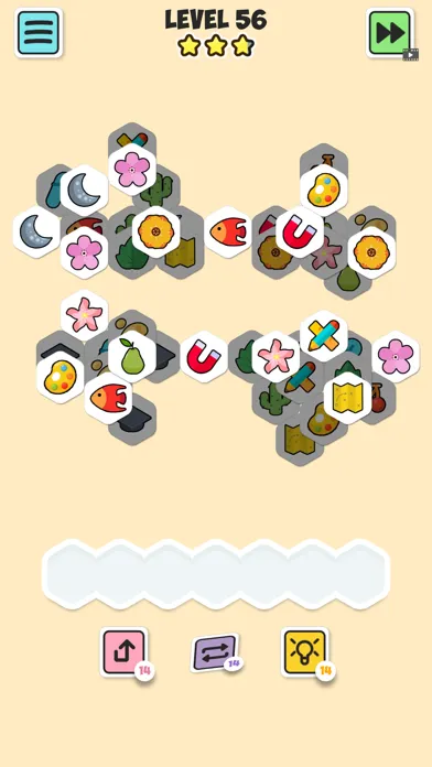 Captures d'écran de Tile Tripple Hexa