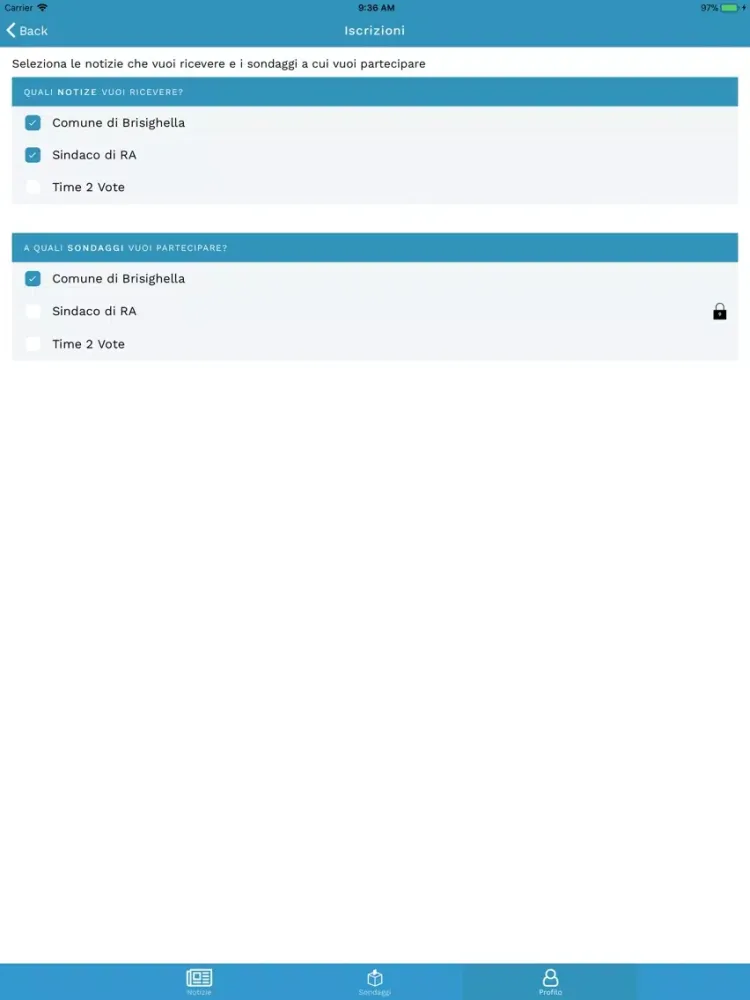 Time2.vote iPad 应用截图