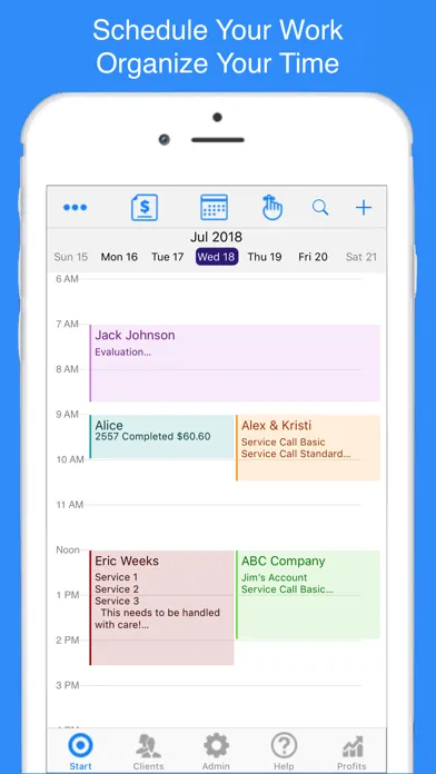 Scheduler Calendar & Invoicing スクリーンショット