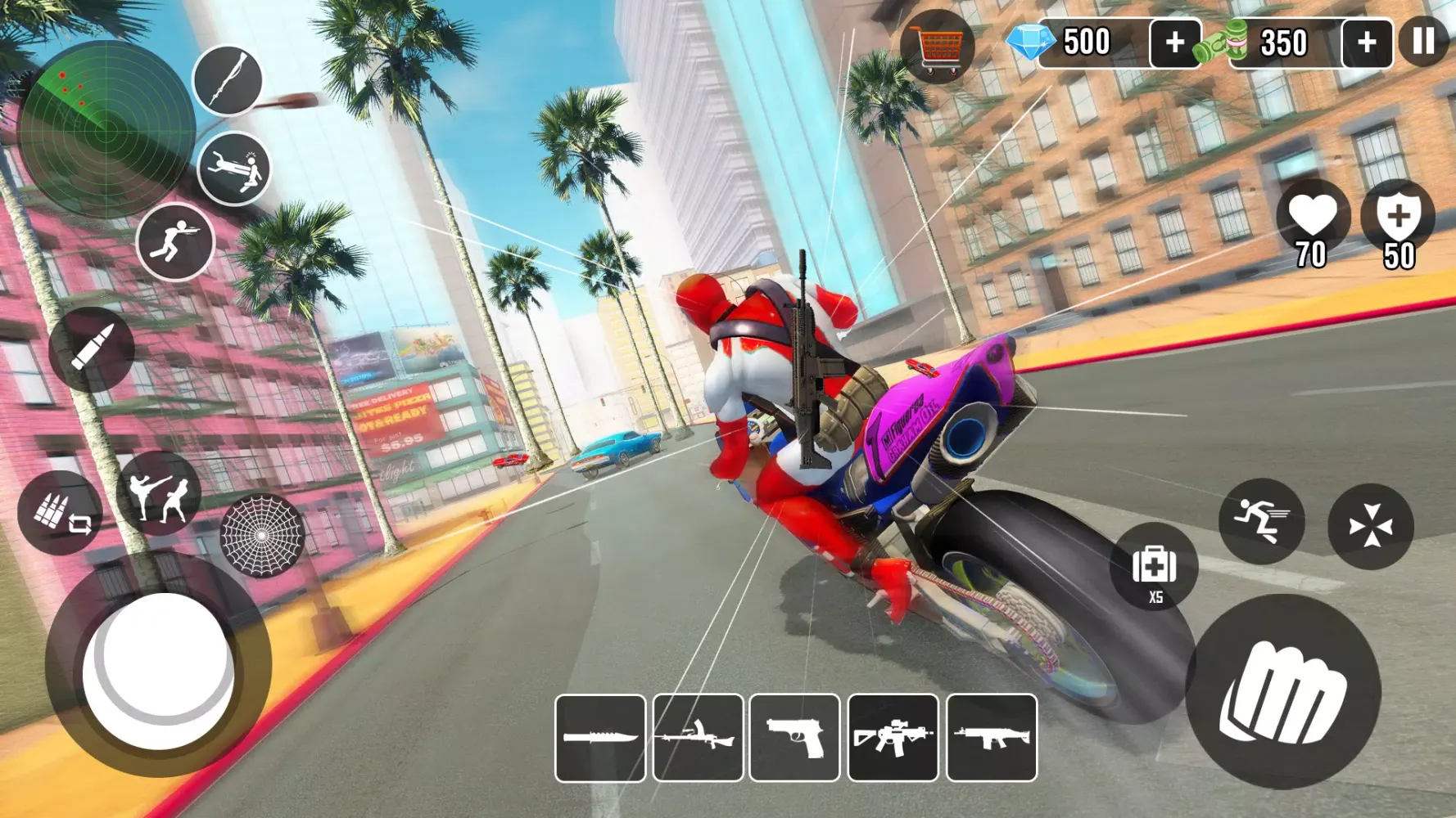 Miami Hero: Rope Hero Spider स्क्रीनशॉट
