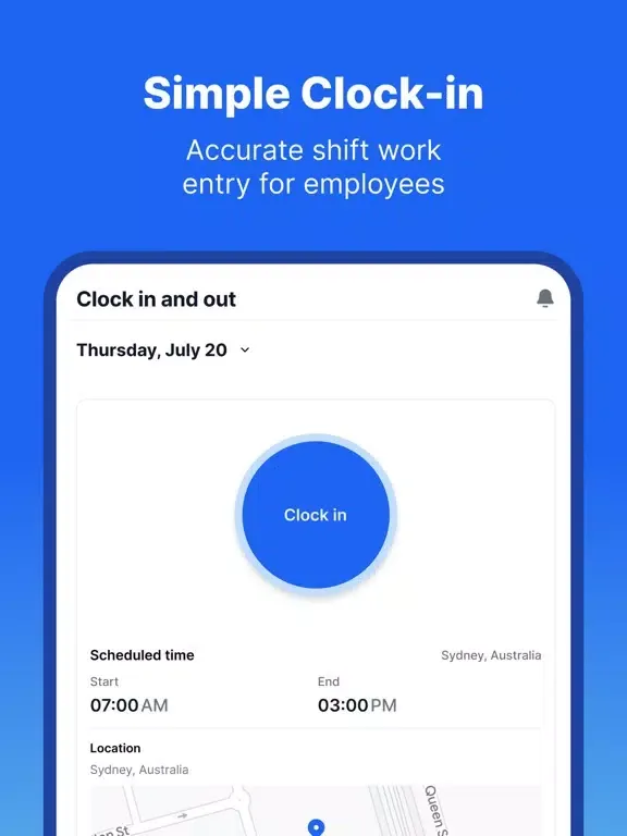 Employee Timesheets Scheduling iPad  スクリーンショット
