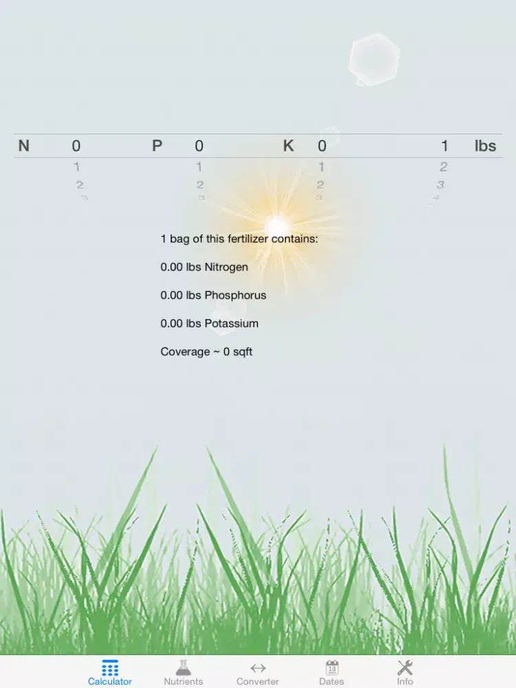 Ảnh chụp màn hình của Fertilizer Calculator iPad 