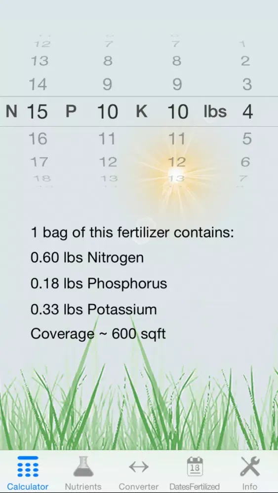 Ảnh chụp màn hình của Fertilizer Calculator