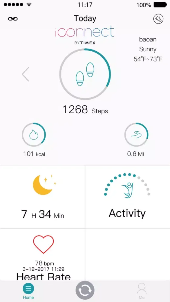 Tangkapan skrin iConnect By Timex