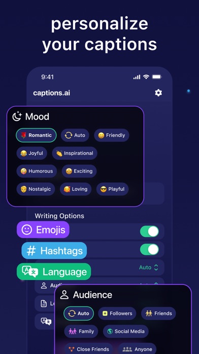 captions.ai: caption generator سکرین شاٹس