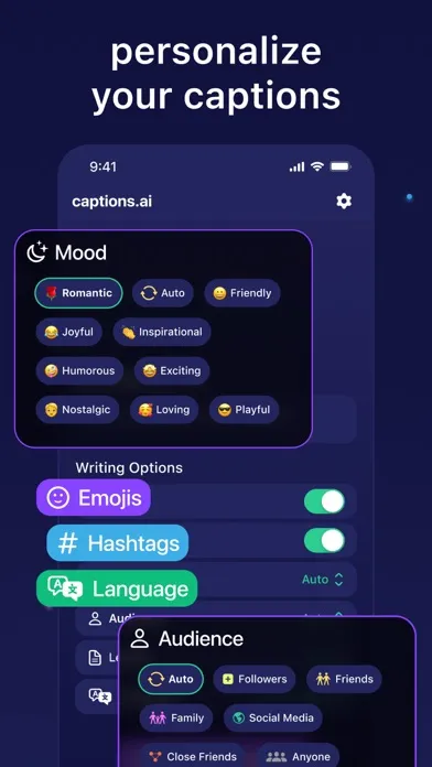 تصاویر captions.ai: caption generator