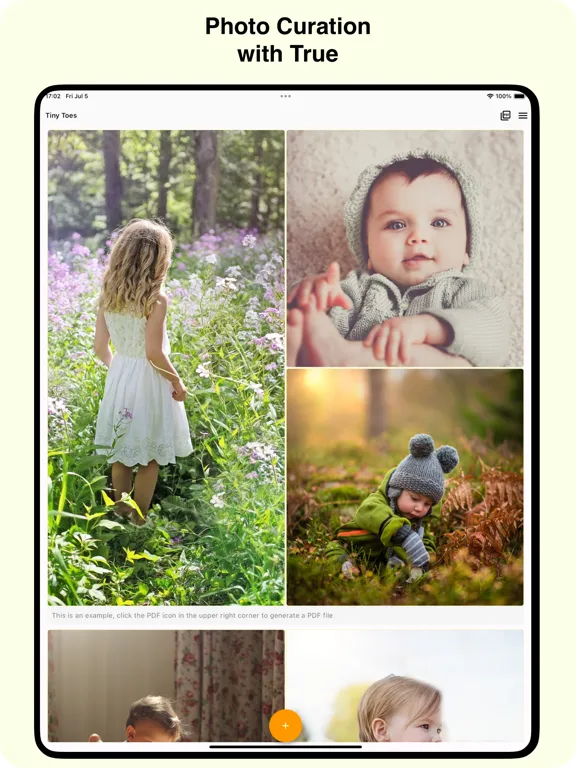 صور TinyToes, Photos to PDF tools iPad 