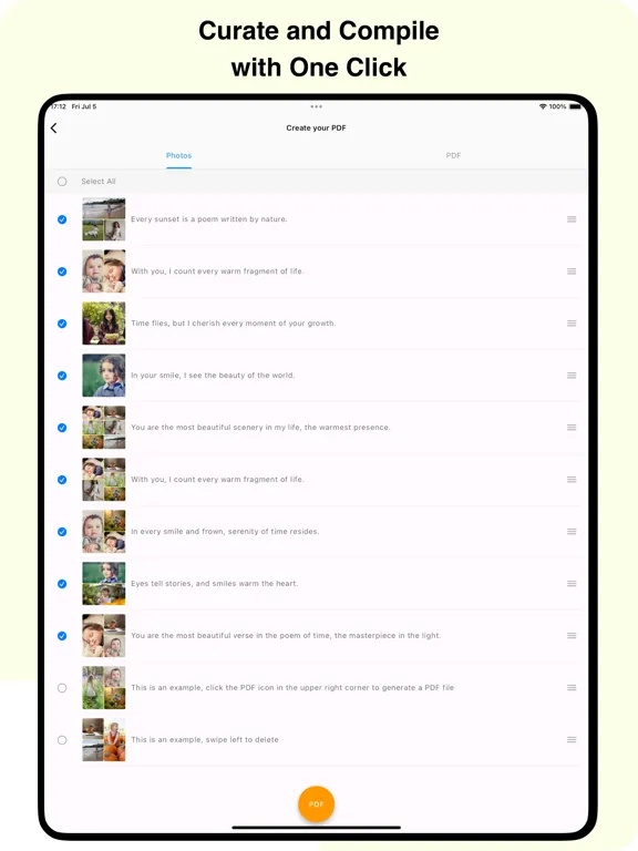 صور TinyToes, Photos to PDF tools iPad 