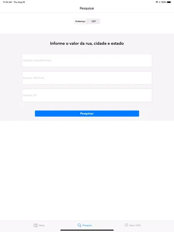 Easy CEP - Busca de Endereço iPad  Screenshots