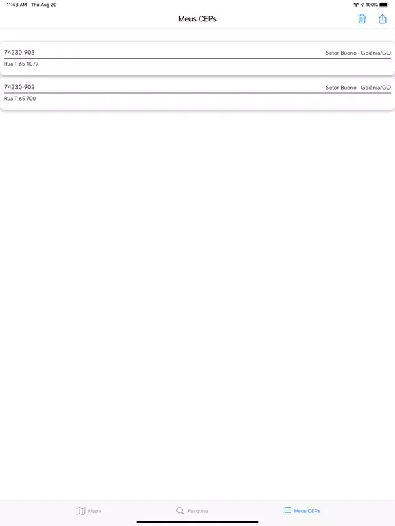 Easy CEP - Busca de Endereço iPad  Screenshots
