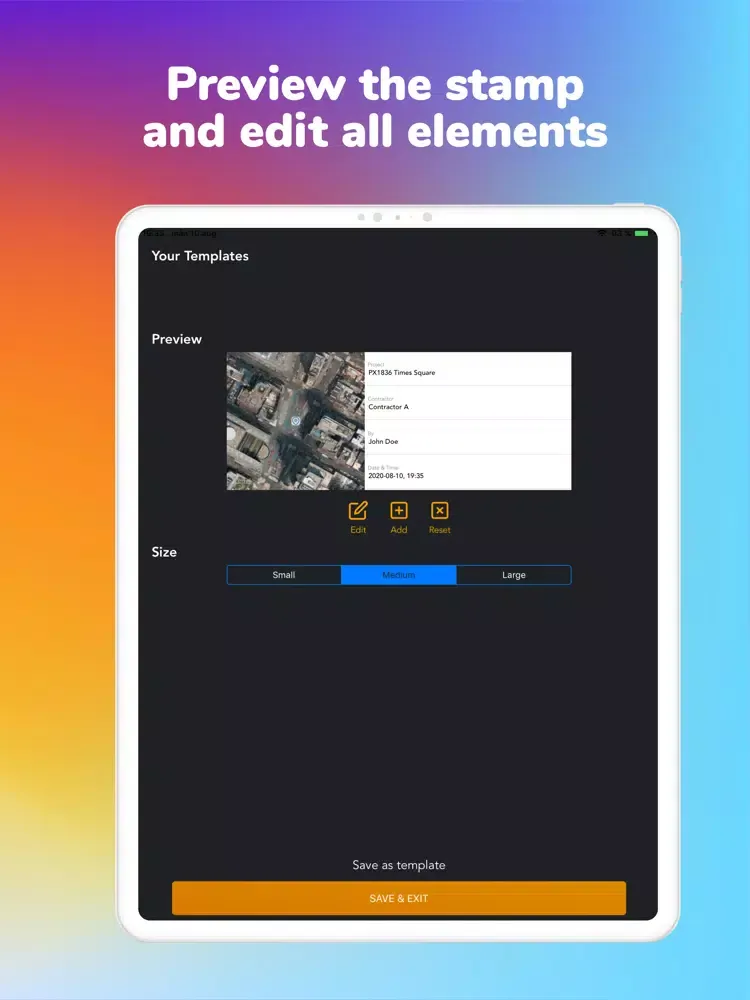 Title Block Camera iPad  Screenshots
