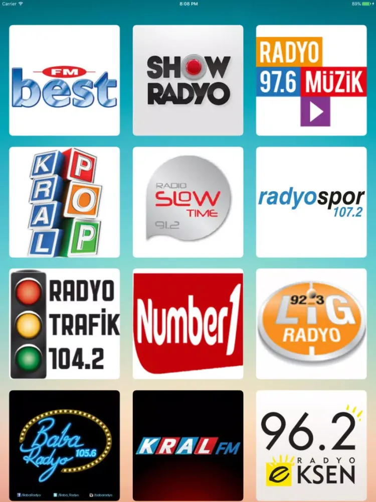 Türkiye FM iPad  Ekran Görüntüleri