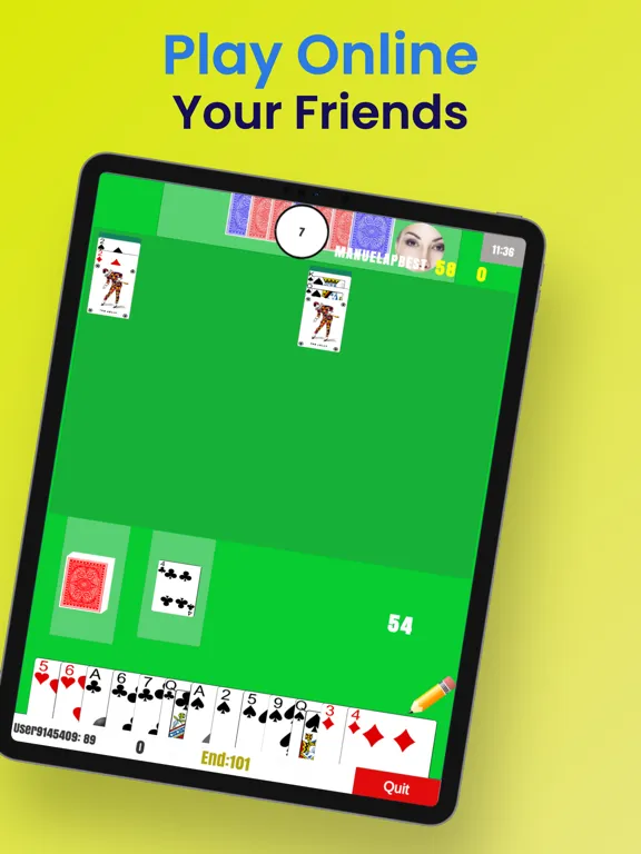 Zrzuty ekranu Rummy 40 online - Card game iPad 