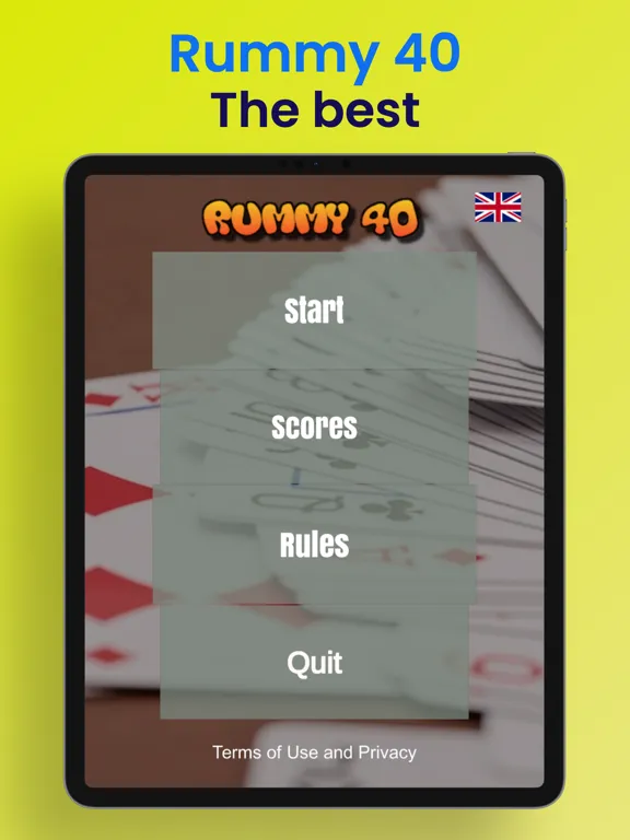 Zrzuty ekranu Rummy 40 online - Card game iPad 