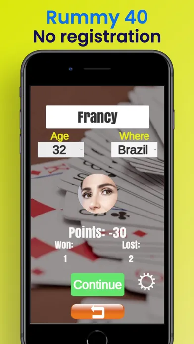 Zrzuty ekranu Rummy 40 online - Card game