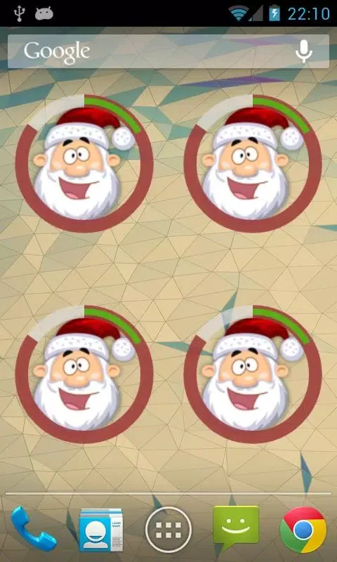 Santa Clock Widget 스크린샷