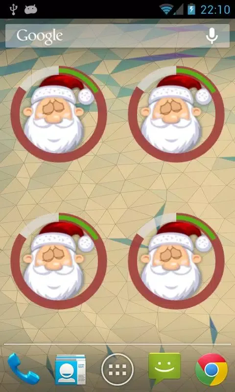 Santa Clock Widget 스크린샷