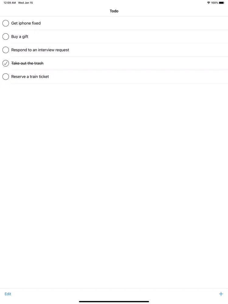 Todo Only iPad  Screenshots