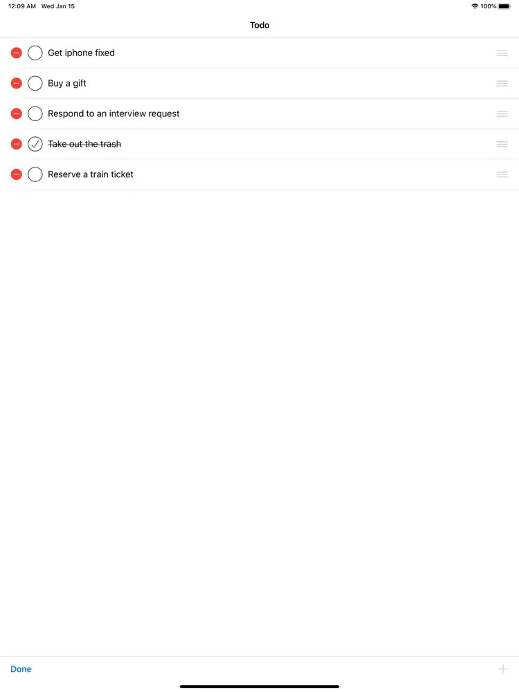 Todo Only iPad  Screenshots