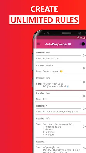 Capturas de pantalla de AutoResponder for Instagram