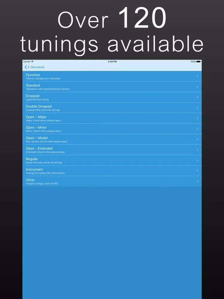 Скриншоты Precision Guitar Tuner iPad