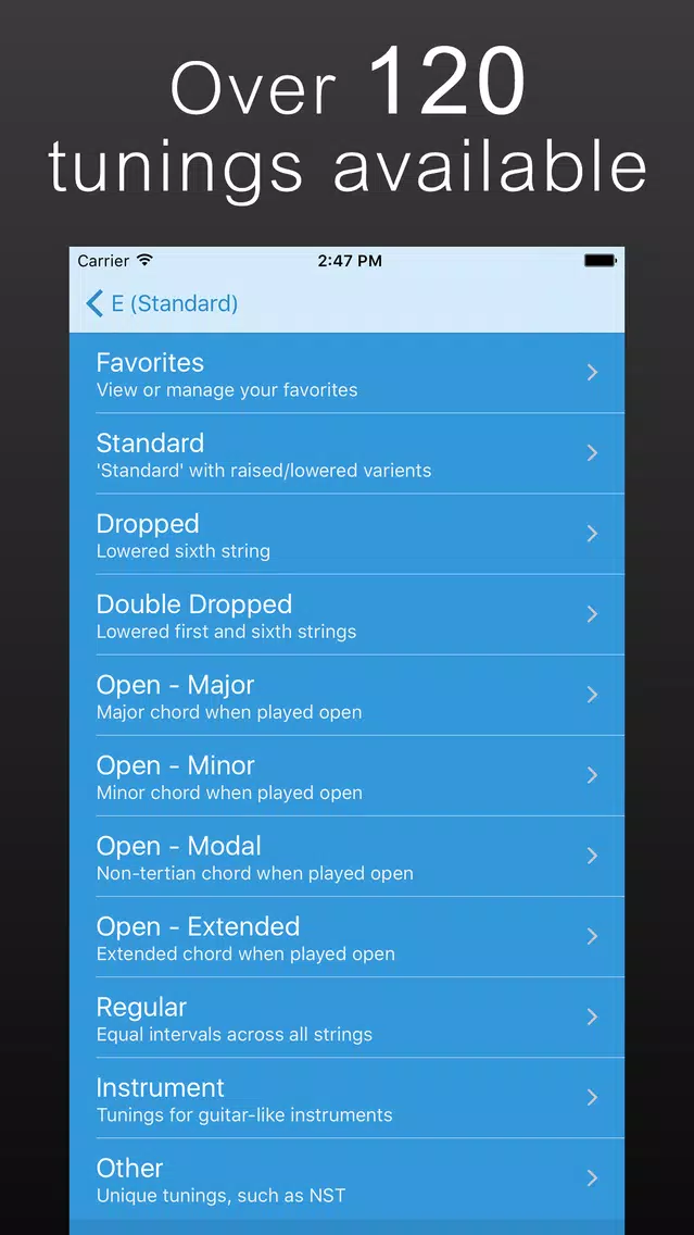 Precision Guitar Tuner Screenshots