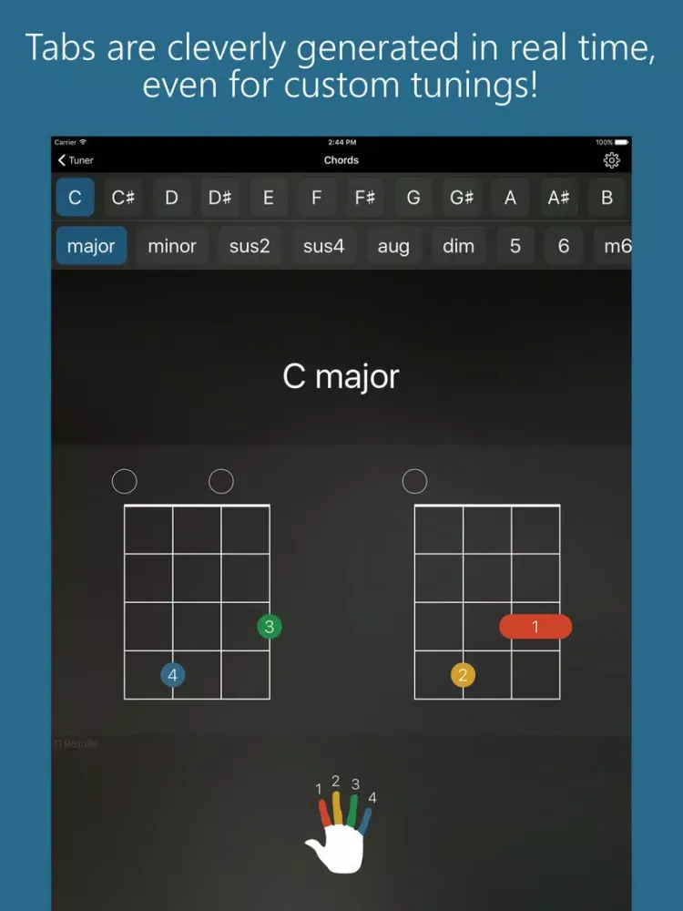 Precision Ukulele Tuner - with Chords & Metronome iPad  Screenshots