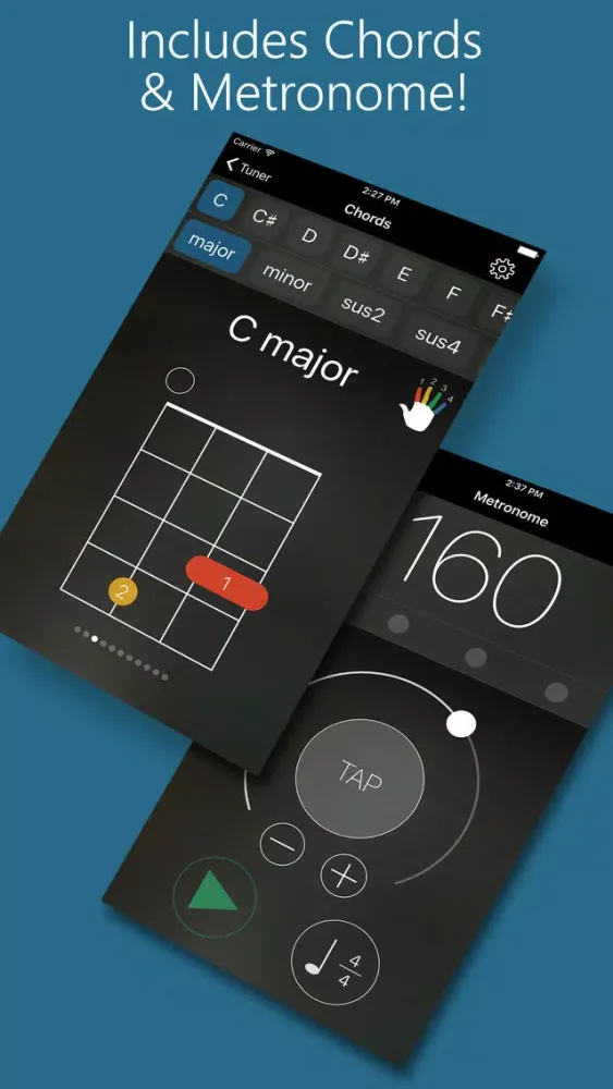Precision Ukulele Tuner - with Chords & Metronome Screenshots