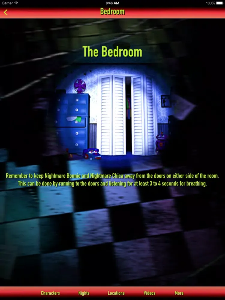 Walkthrough for Five Nights at Freddy's 4 iPad  Screenshots