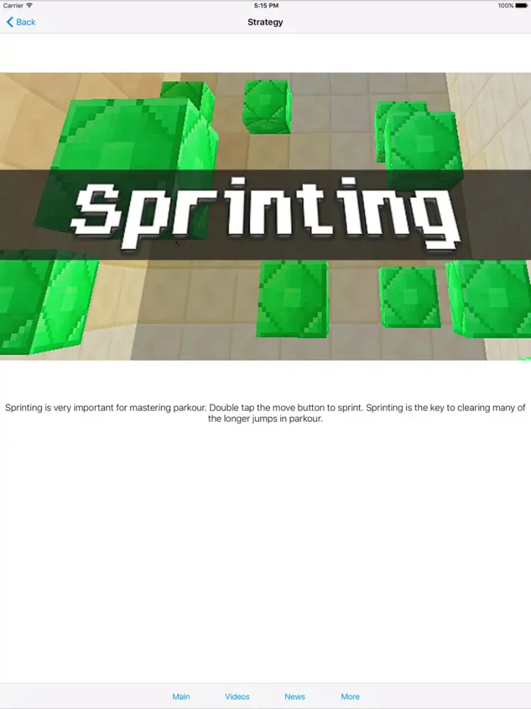 Capturas de pantalla de Parkour for Minecraft iPad 