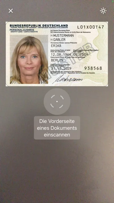 Tangkapan skrin TFS Ausweis App