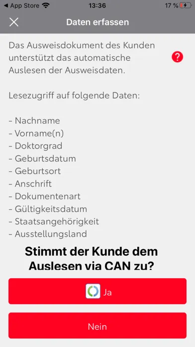 Tangkapan skrin TFS Ausweis App