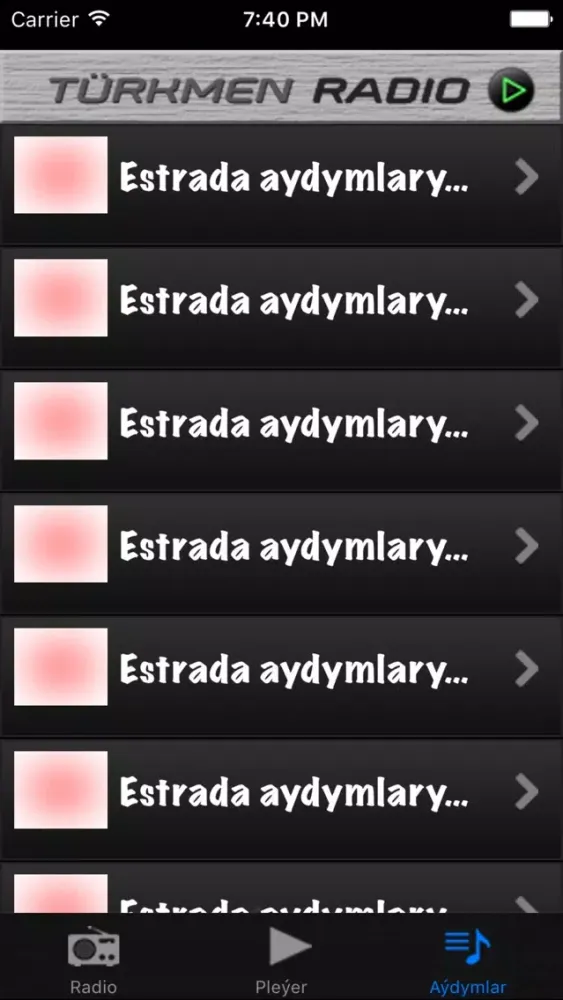 Zrzuty ekranu TMRadio