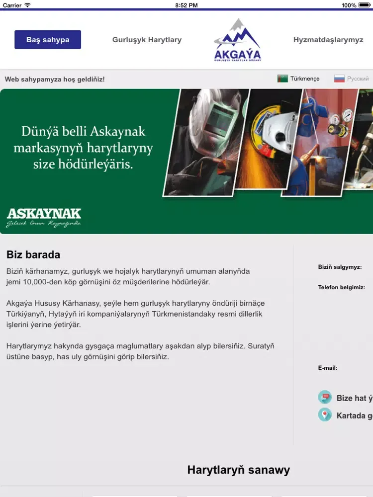 Screenshot di Akgaýa iPad