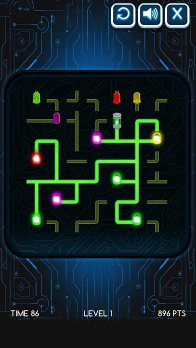 Capturas de pantalla de Diode LED circuit