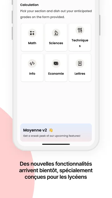 Captures d'écran de Moyenne
