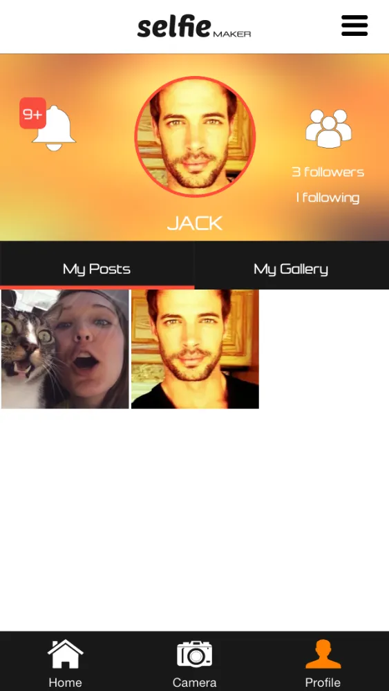 Capturas de tela do Selfie Maker