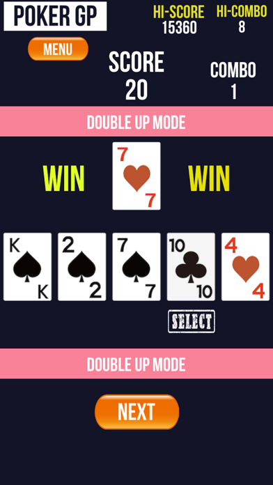 Poker GP -Double Up Fever-ポーカー スクリーンショット