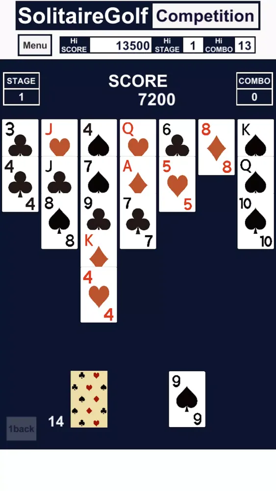 Zrzuty ekranu Solitaire Golf Competition