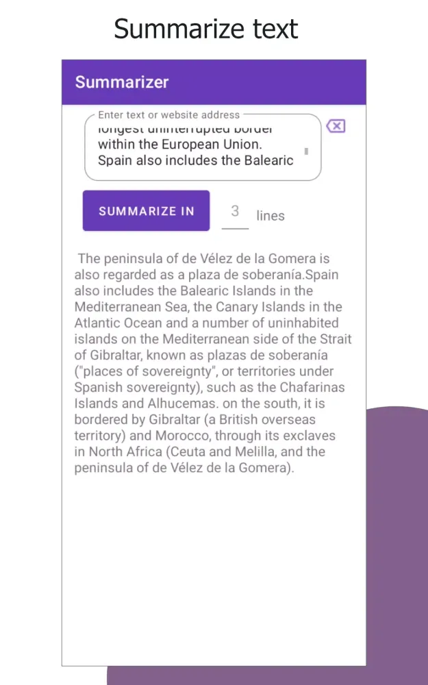 Summarizer سکرین شاٹس