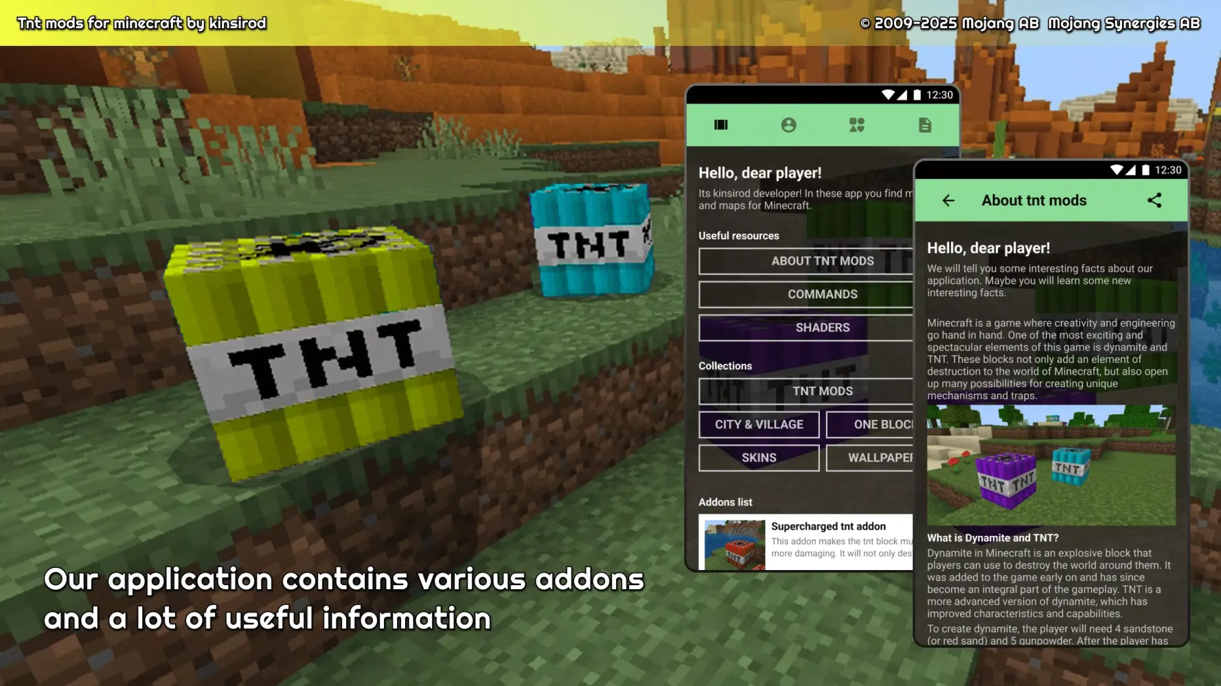 tnt mod for minecraft pe स्क्रीनशॉट