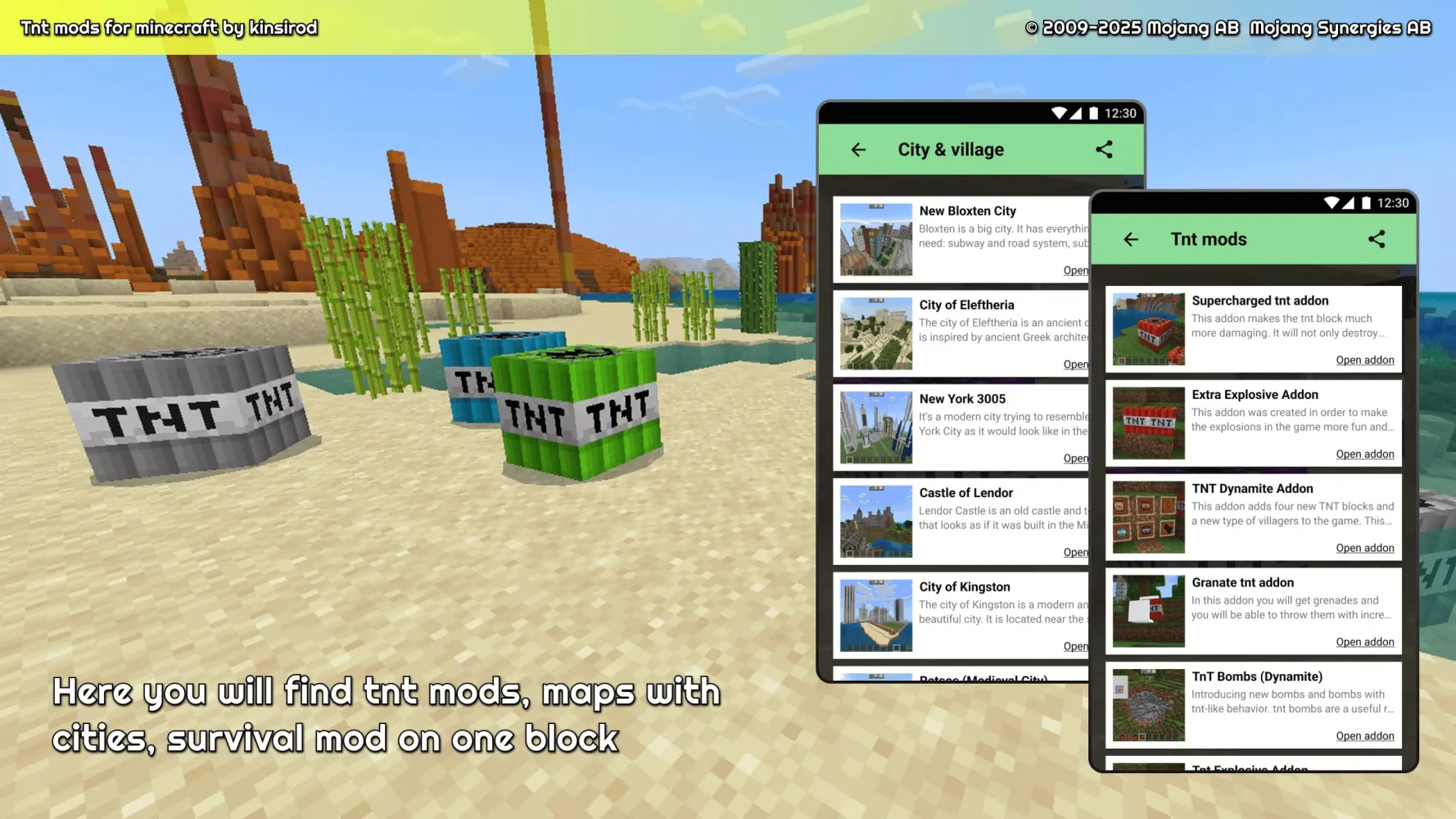 tnt mod for minecraft pe स्क्रीनशॉट