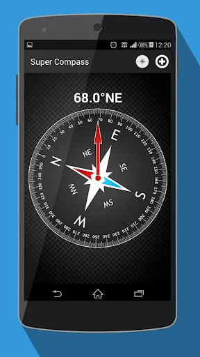 Tangkapan skrin Compass for Android App Simple