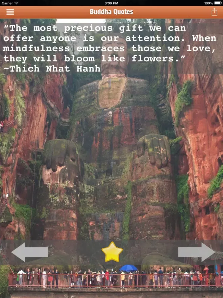 Ảnh chụp màn hình của 500+ Buddha Quotes - With beautiful wallpapers iPad 
