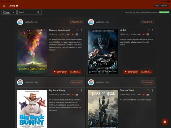 Screenshot di 6to Video Player iPad 