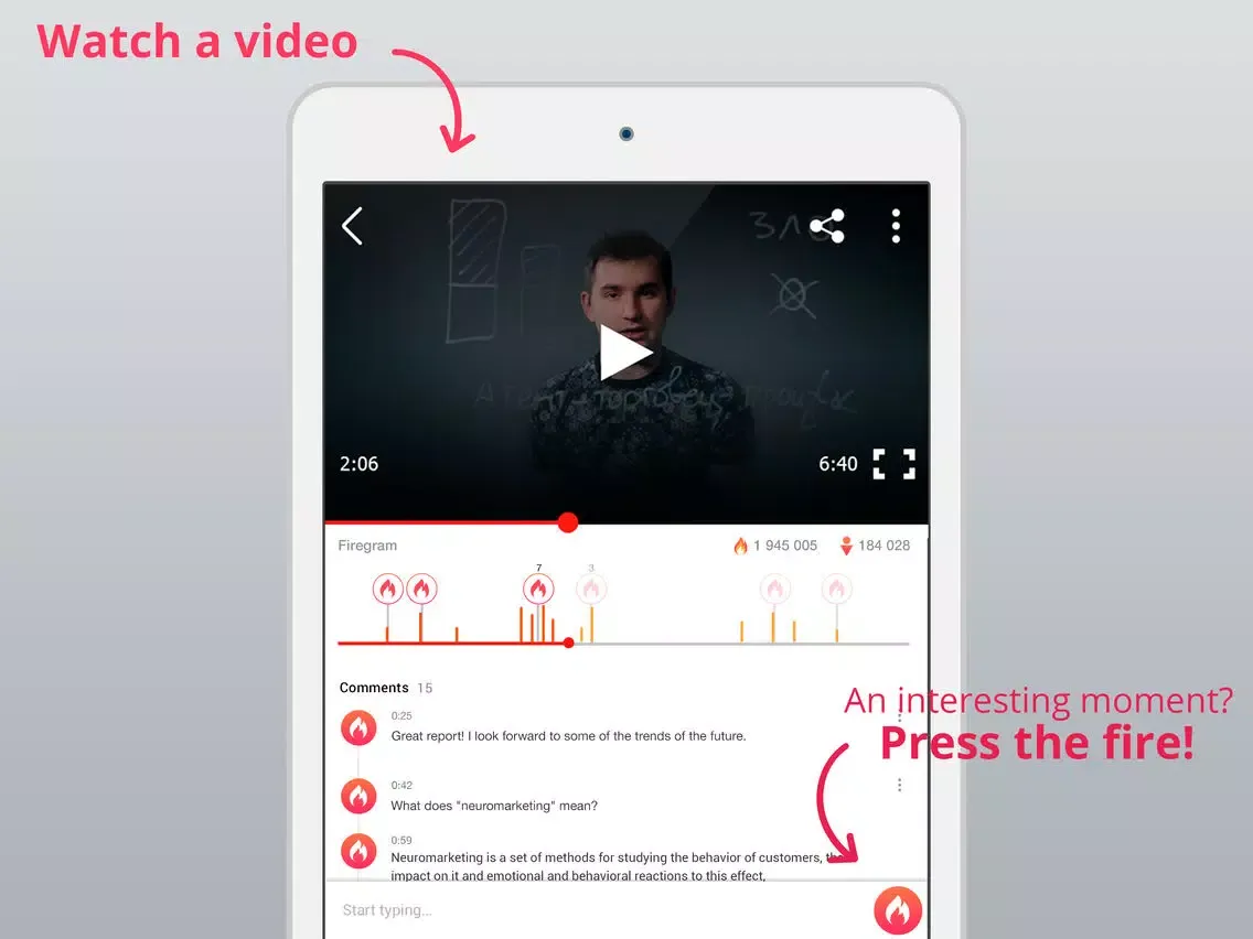 Fire.to - Video Bookmarks iPad  स्क्रीनशॉट