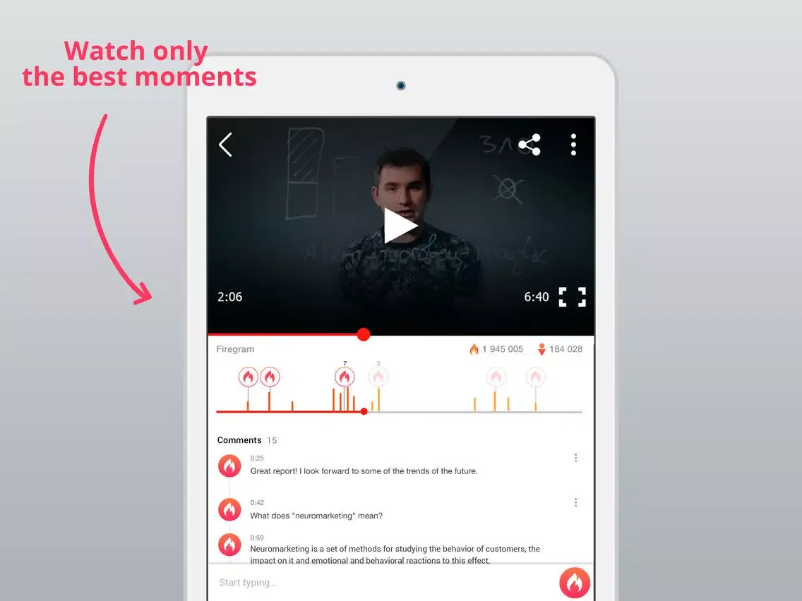 Fire.to - Video Bookmarks iPad  स्क्रीनशॉट