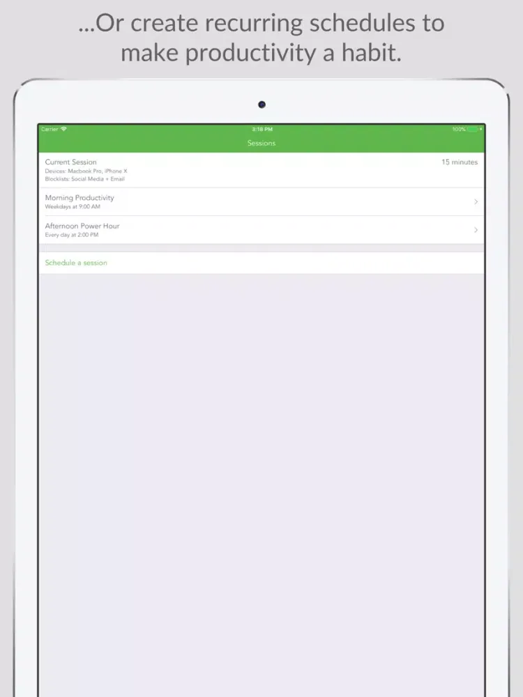 Freedom - Reduce Distractions iPad  Ekran Görüntüleri